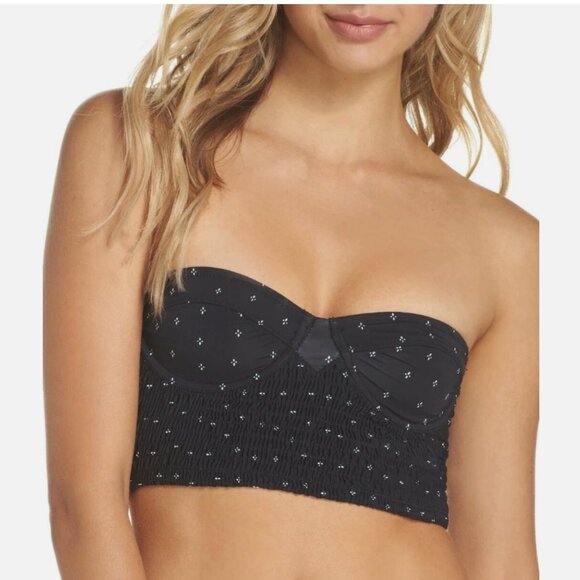 Free People || "Come a Little Closer" Convertible Underwire Longline Bra - Picture 1 of 7